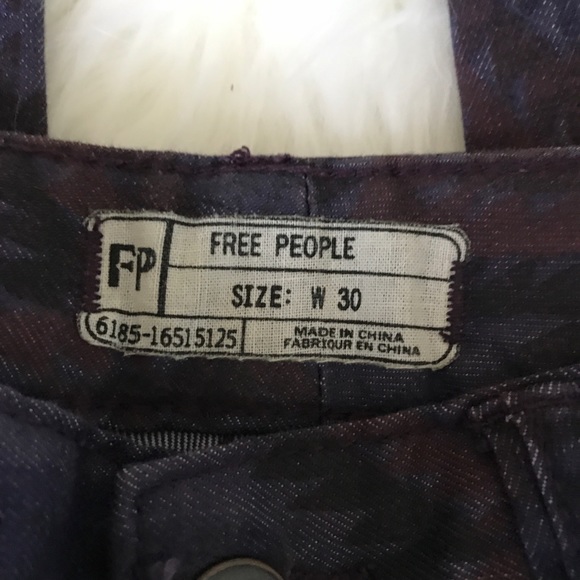 Free People Aztec Tribal Print Skinny Jeans S-30 - Picture 5 of 7